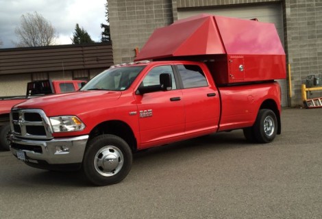 Red Service Truck